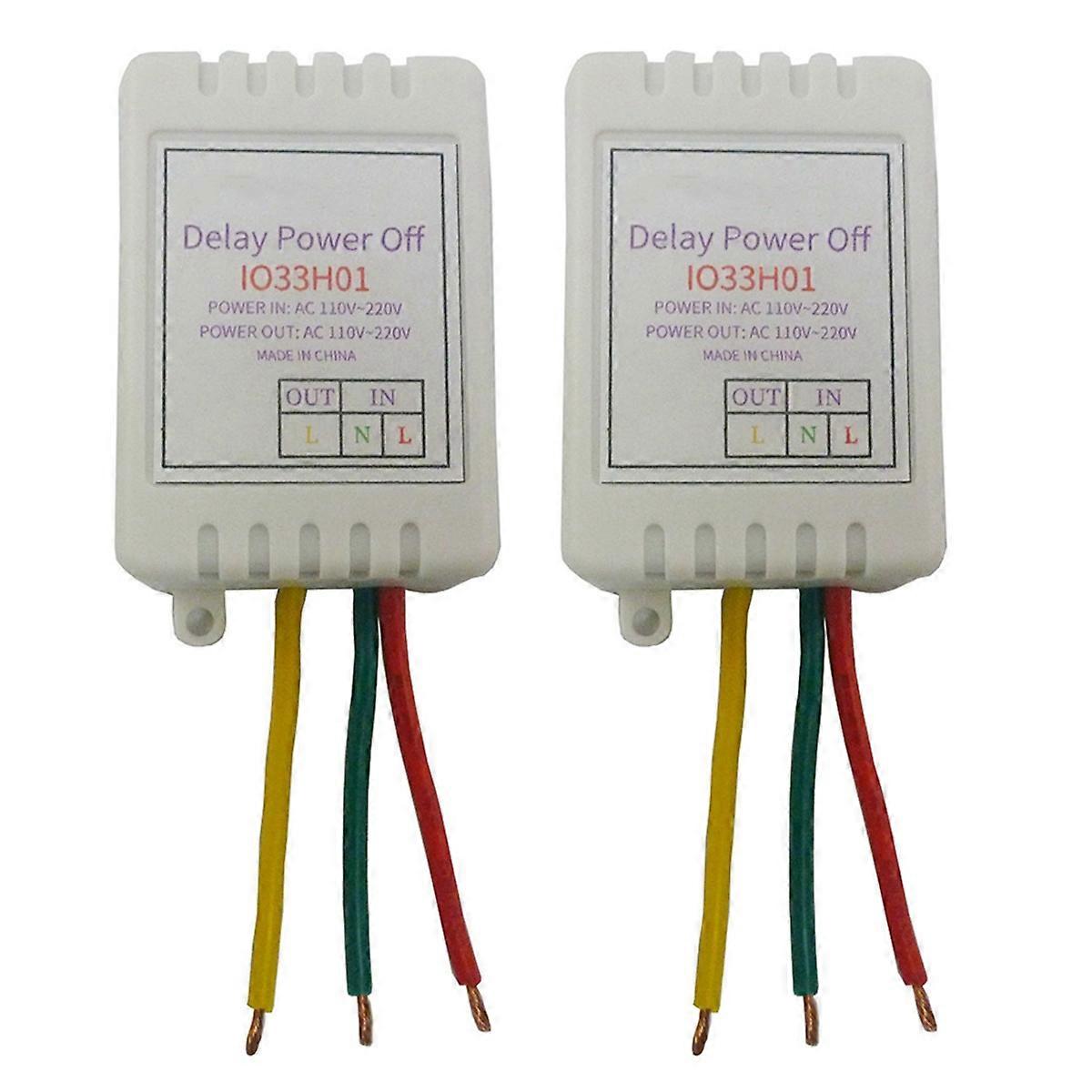 2PCS 1-480Min Timer Adjustable Disconnect Delay Controller