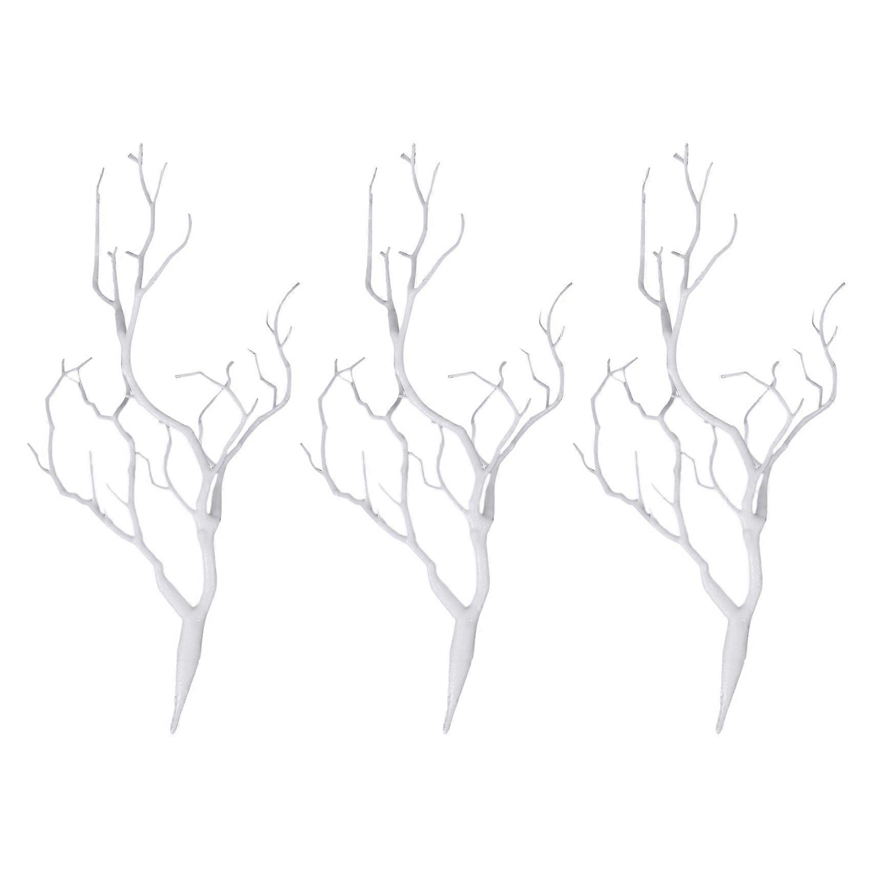 3 x Artificial White Dry Tree Branch Wedding