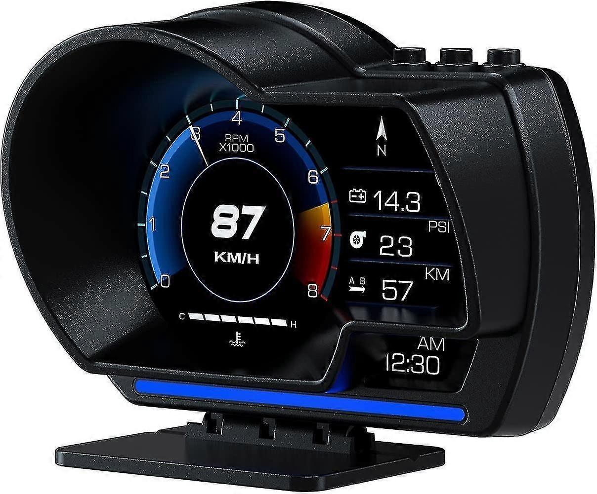 Vehicle HUD display OBD+GPS intelligent instrument