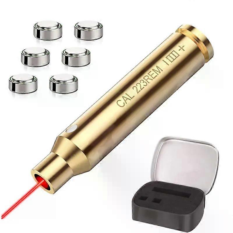 9mm Laser Bore Sight 9mm Luger Laser Collimator 223 556mm Laser Boresighter 223REM Zeroing Boresighter with Batteries