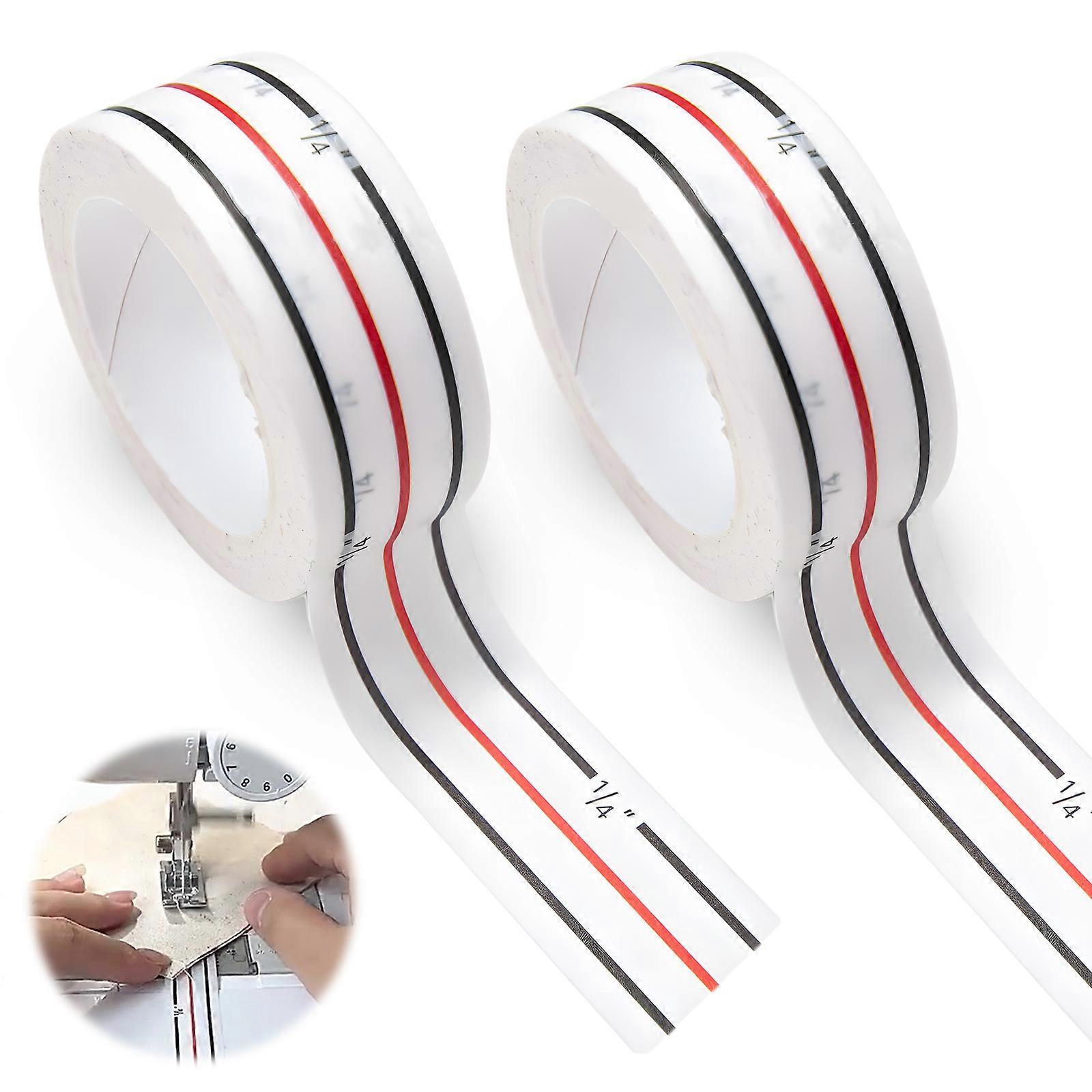 2Roll Instruction Tool For Straight And Diagonal Seams Convenient For Sewing Basting Tape