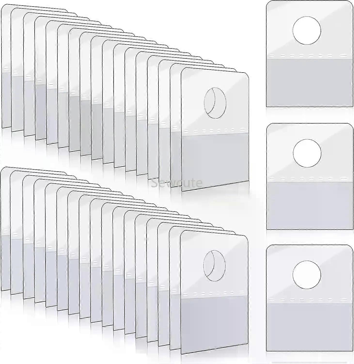 200pcs Hang Tabs Round Hole Hang Tags Reinforcement Self-Adhesive Heavy Duty Display Tags for Hanging Retail Displays