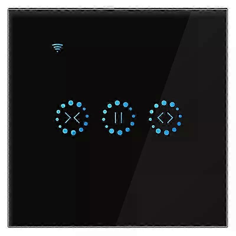App Wifi Press Switch Roller Shutter Switch Blinds Curtain Switch Alexa -Black