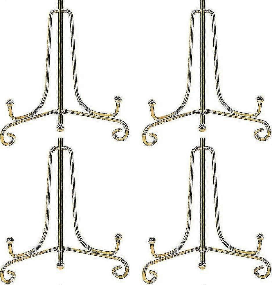 4 στάση επίδειξης σιδήρου πακέτων, 4 χρυσές πλάκες καβαλέτων σιδήρου καβαλέτο επίδειξης φωτογραφιών κάτοχος Crday δώρο