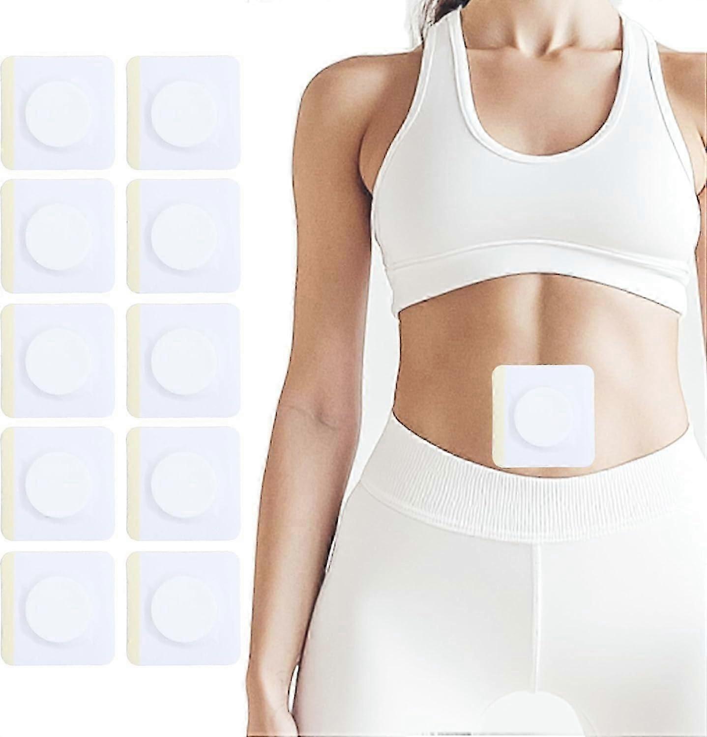 10 Count Castor Oil Pack Wrap Patches for Belly Button - Self-Adhesive & Disposable, 3.5 Inch Large Leak-Proof Design | N