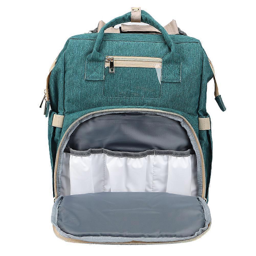 Multi-Functional Green Mummy Backpack 20-35L Medium Diaper Bag