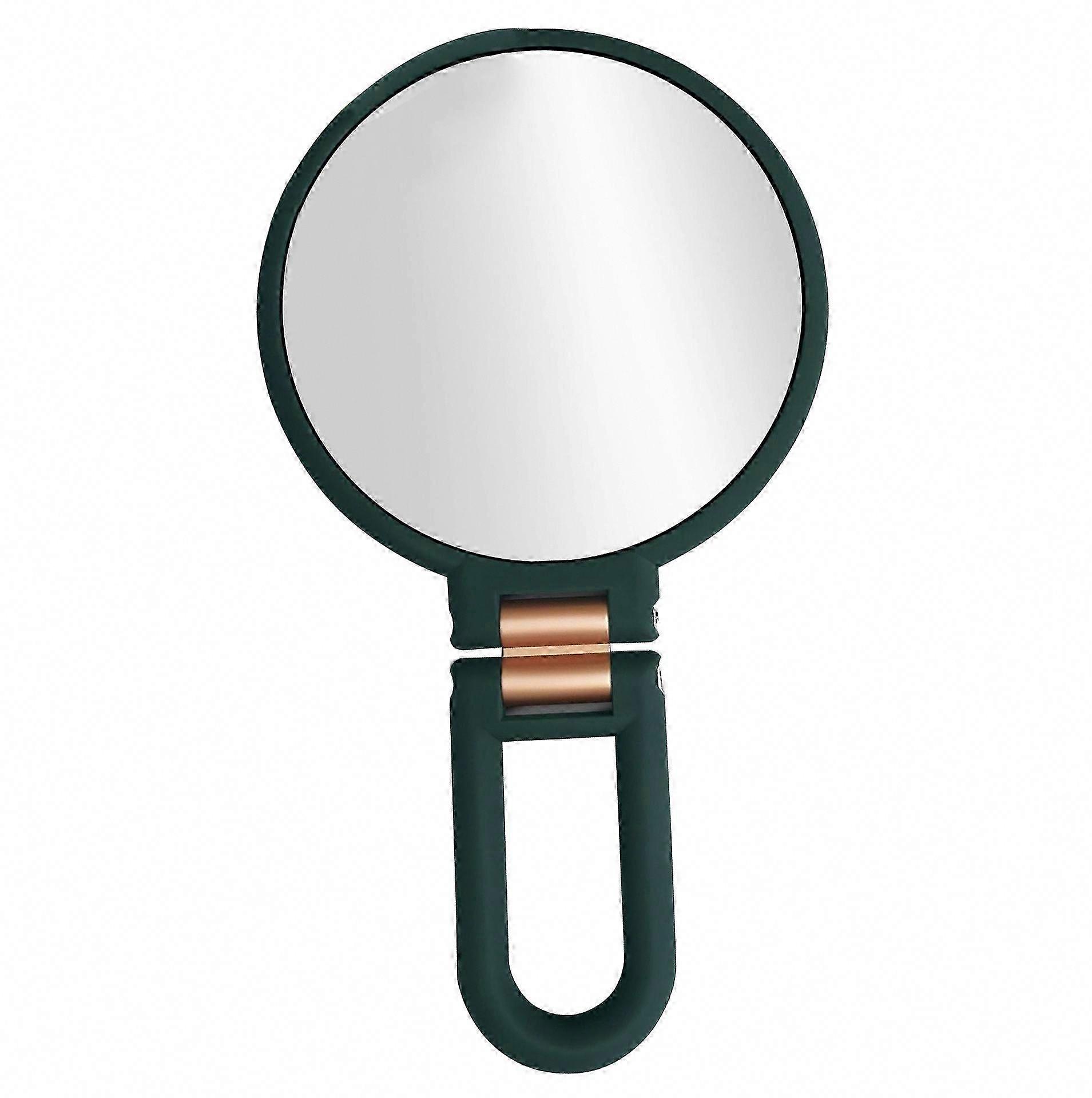 10X/15X Magnifying Handheld Mirror with Folding Handle, Double-Sided Portable Travel Makeup Mirror with Pedestal Stand