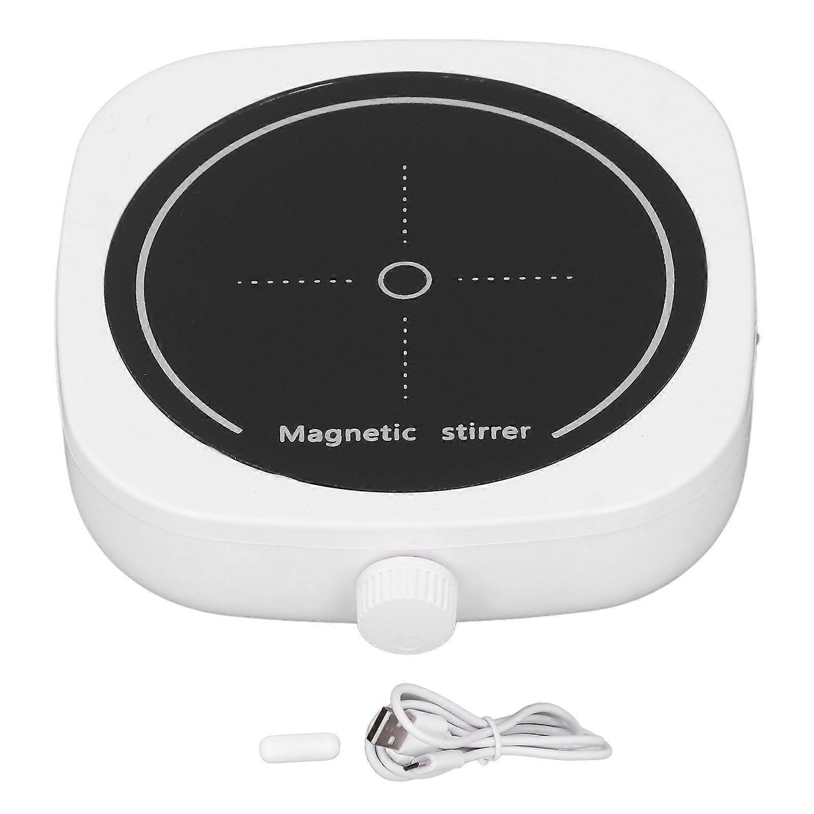 Magnetic Stirrer Silent Mini USB Magnetic Liquid Mixer for Brewing Scientific Research 1L Capacity