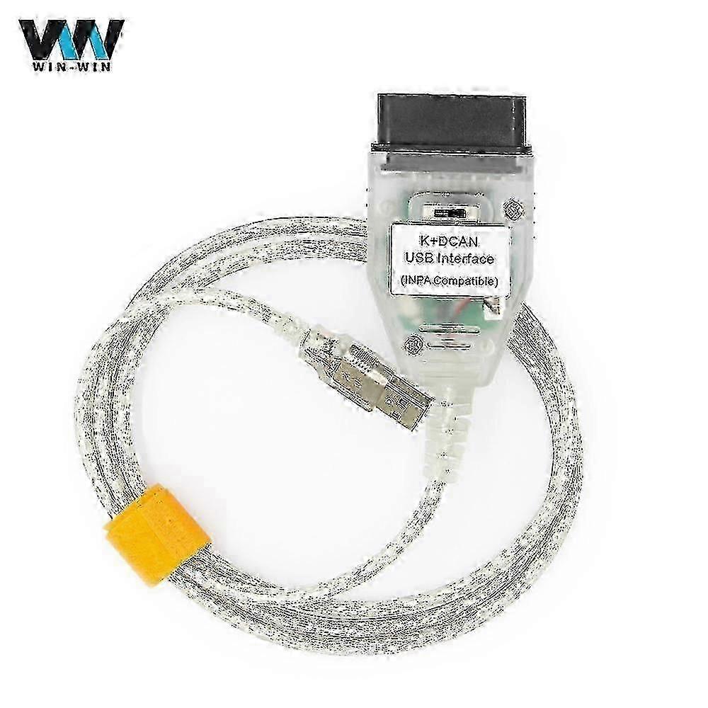 K+CAN Scanner Cable supports K-LINE CAN protocol for BMW 8-pin OBD2