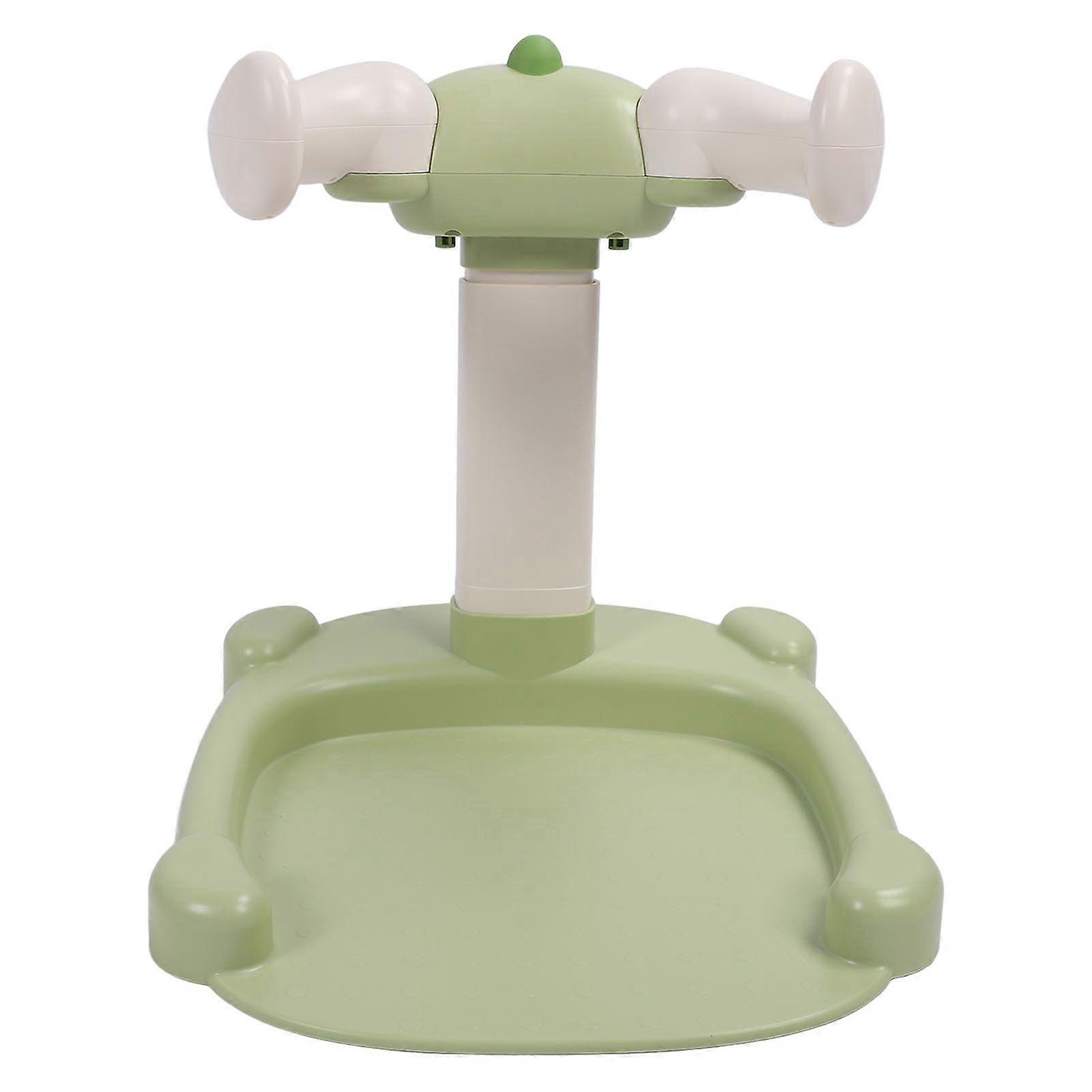 Baby Hug Bath Tower Non Slip Toddler Shower Stand Support Adjustable Baby Shower Stand for Bathroom Green