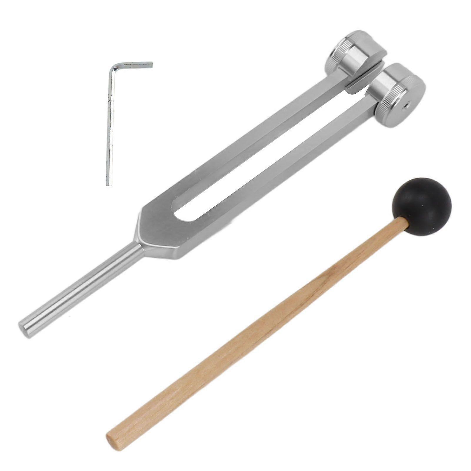 Tuning Fork Set Professional Healing Instrument 128 Aluminum Alloy Sensory Tuning Fork with Hammer