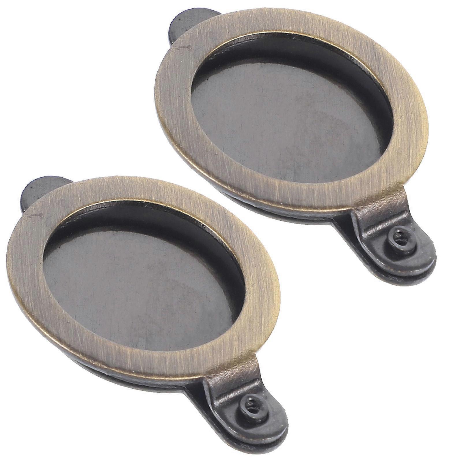Door Privacy Protector Round Copper for Office Privacy Protection 2Pcs