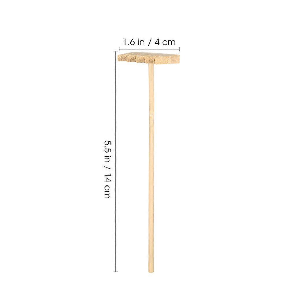 Sandbox Rakes Bamboo Mini Rakes Sand Table Supplies Beige Sand Smoothing 4Pcs