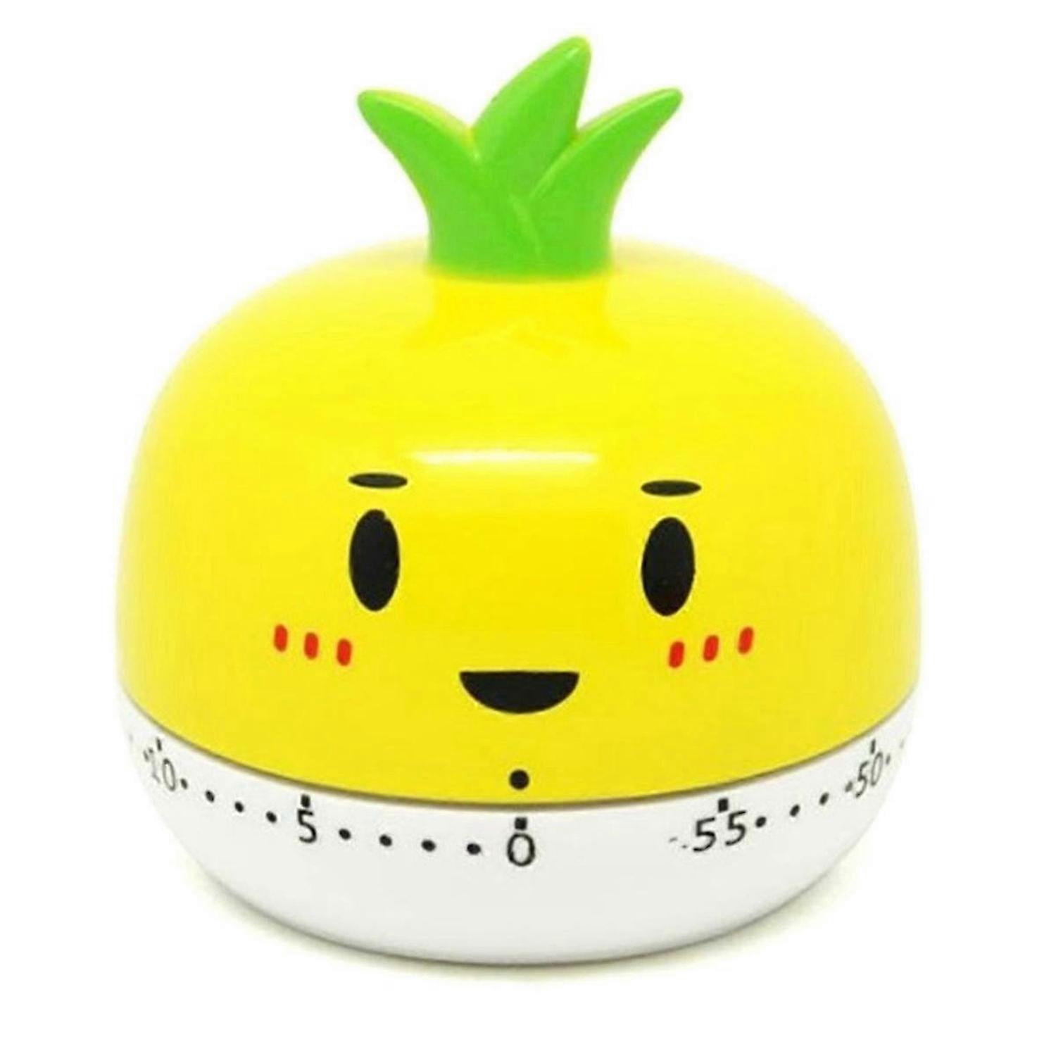 Rotary Tool Egg Cooker Timer Novelty Kitchen Timer Vegetable Animal Cooking Timer Digital Egg Timer Cupcake Timer Yellow