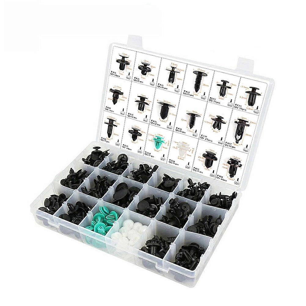 Car Body Bumper Rivet Trim Retainer Clip Fastener Kit with 360Pcs Push Pins
