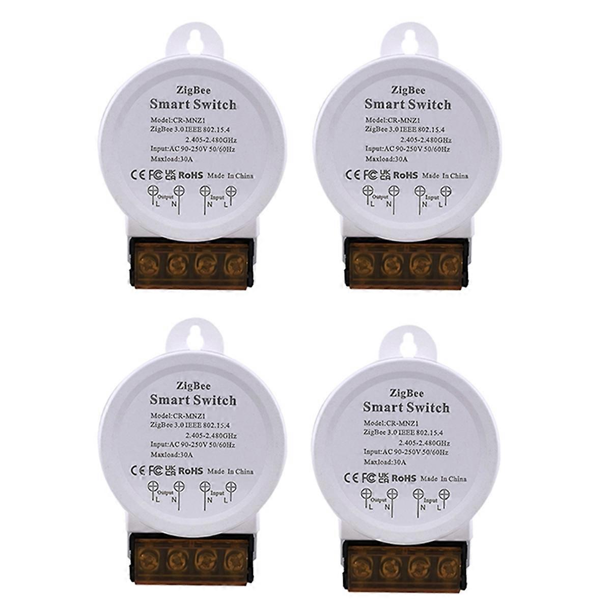 Power Monitor ZigBee Switch 30A High Power AC90-250V Tuya Smart Life App Assistant Voice Control