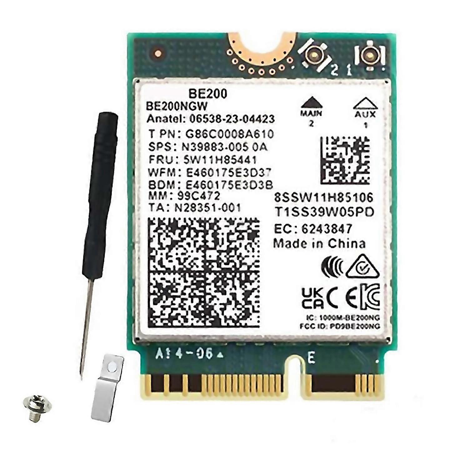 For Wifi 7 Be200 Be200ngw Wifi Card Bt 54 80211ax Triband M2