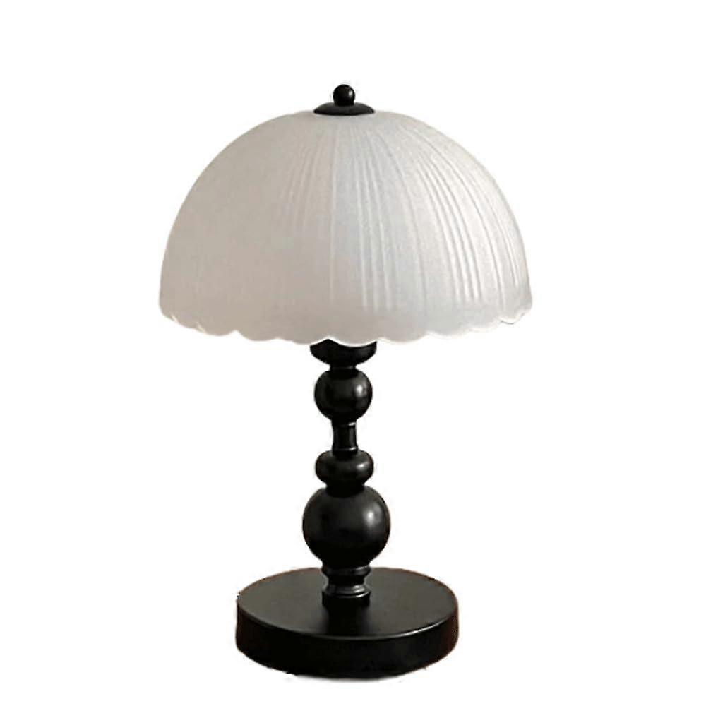 Table Lamp Glass Table Lamp 12.6 Inch Height With 9.45 Inch Shade 5.91 Inch Base E26 220V Bedside Lamp