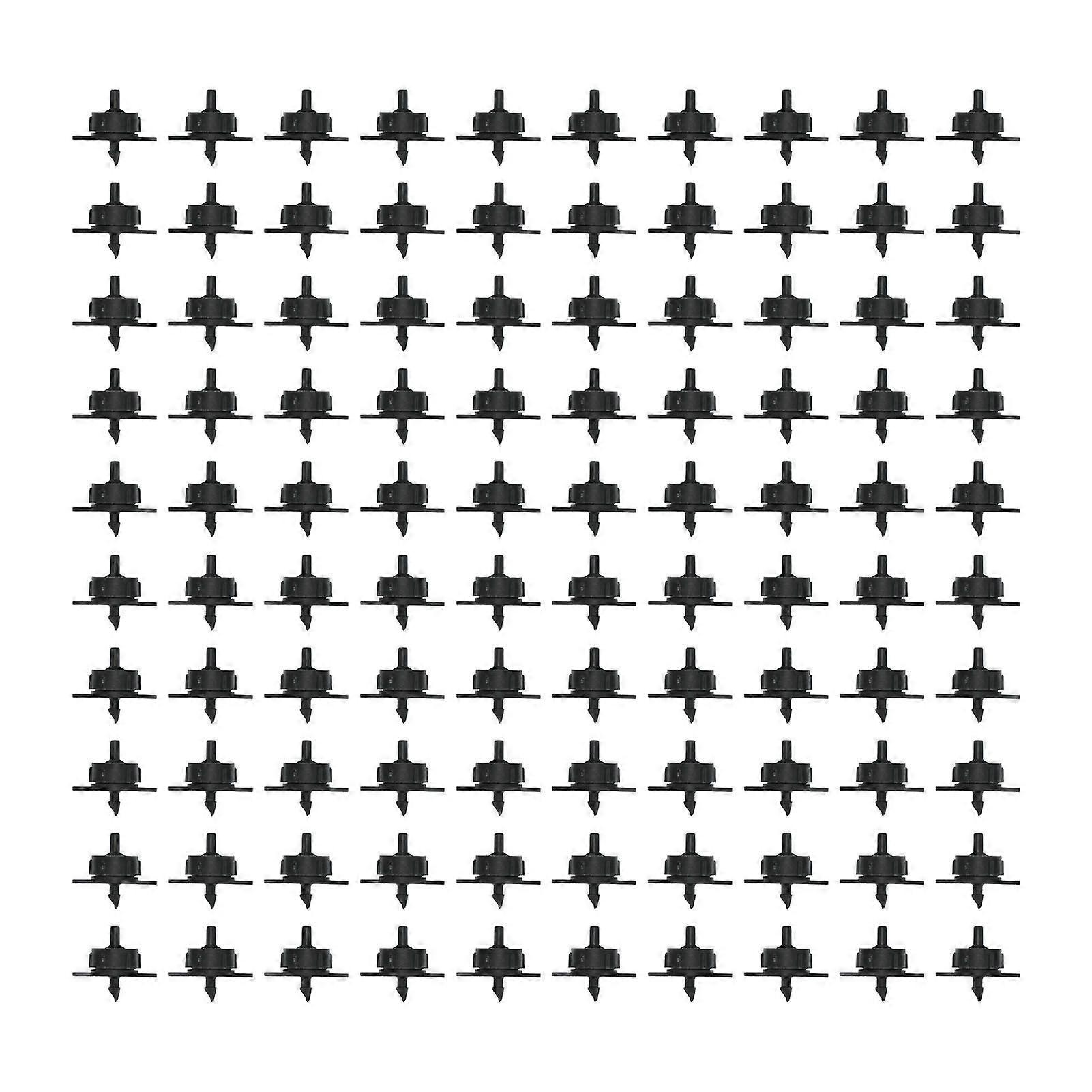100Pcs 4L Pressure Compensating Drip Emitters Detachable Irrigation Dripper Nozzle for 4/7 Hose