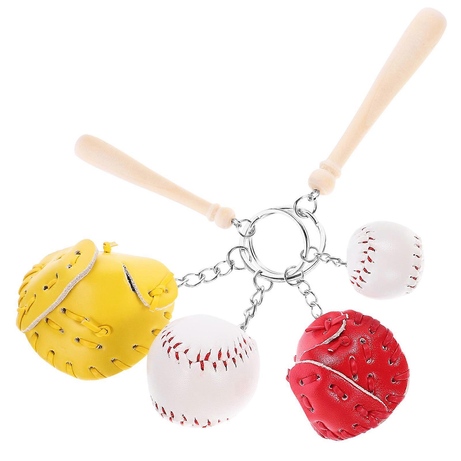 Baseball Keychains Hanging Decorative Key Chains Bag Accessory 10Pcs