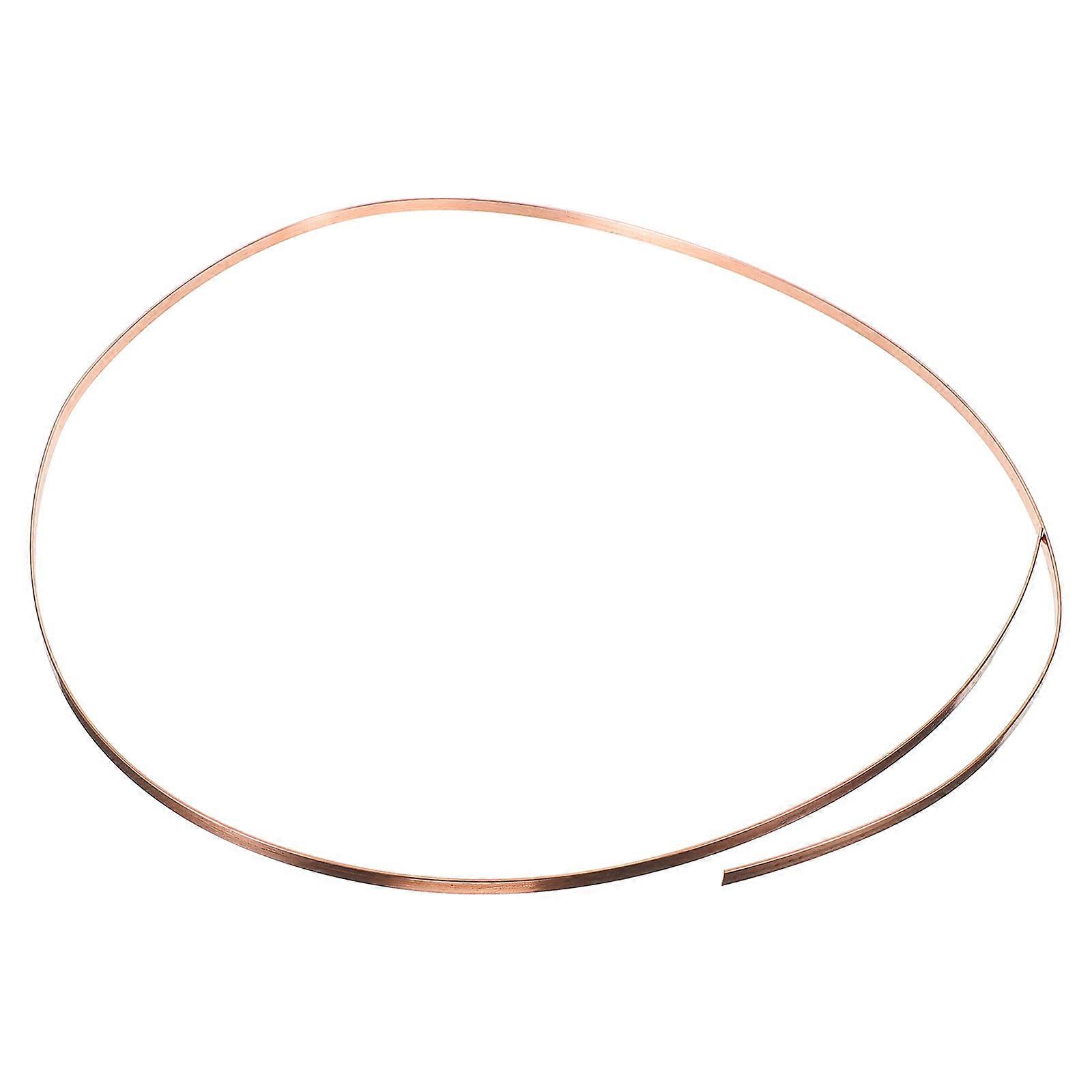Copper Bar Flat Handicraft Material For Electronic Projects Rose Gold 1Pack Strength Enhancement
