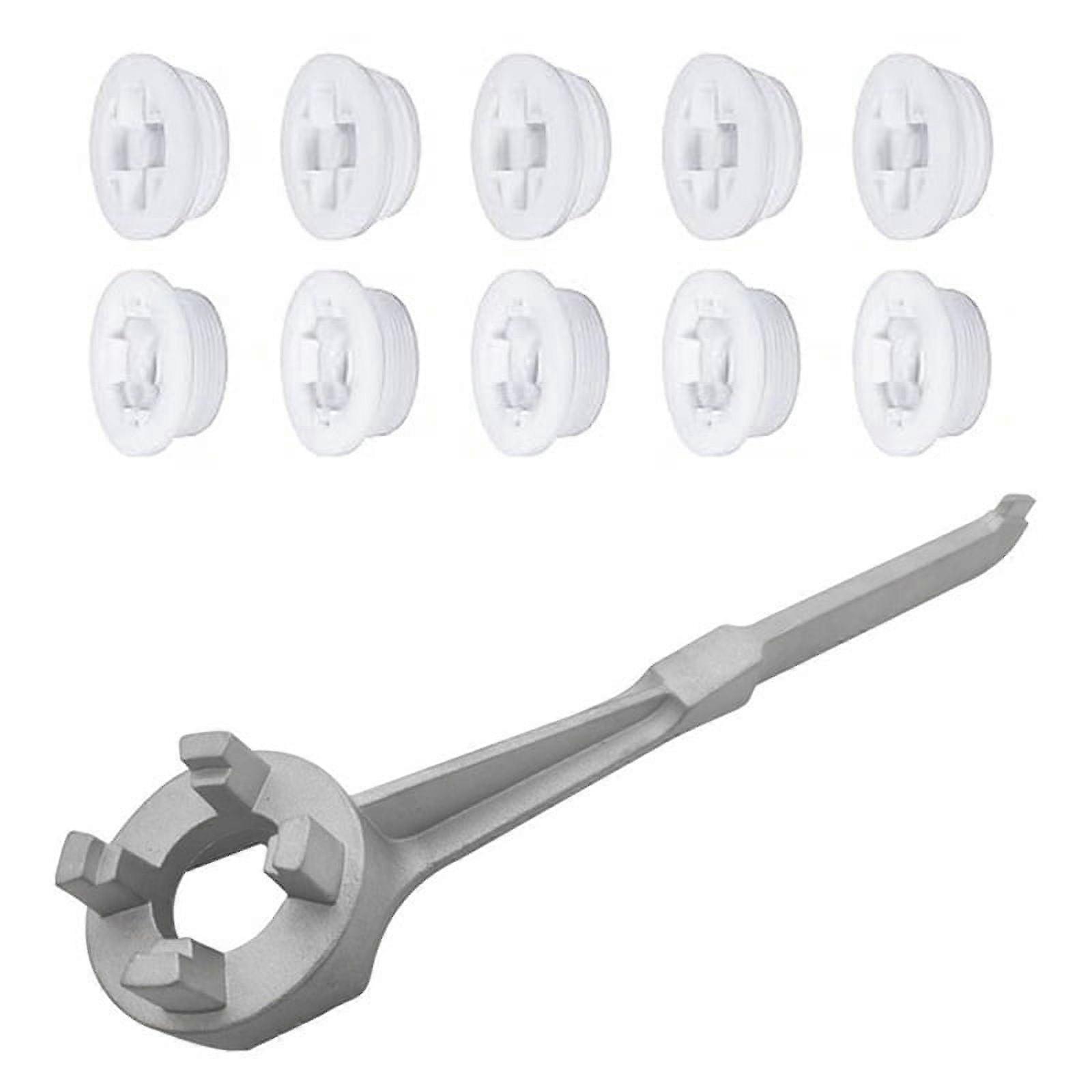 Bung Caps Includes 10 Thread Drum Hole Cap with Wrench Plug for 15/30/55 Gallon