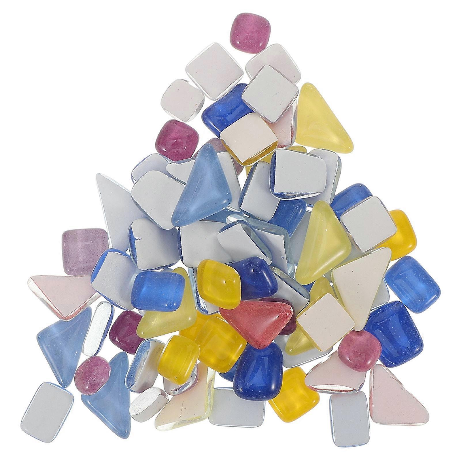 Creative Glass Mosaic Tiles for Decor 1 Bag of Flatback Pieces