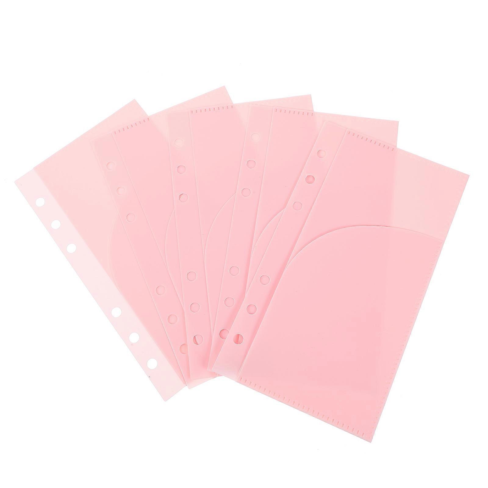 20Pcs Loose Leaf Budget Pouches For Personal Gifting Notebooks Lightweight And Pink Organization