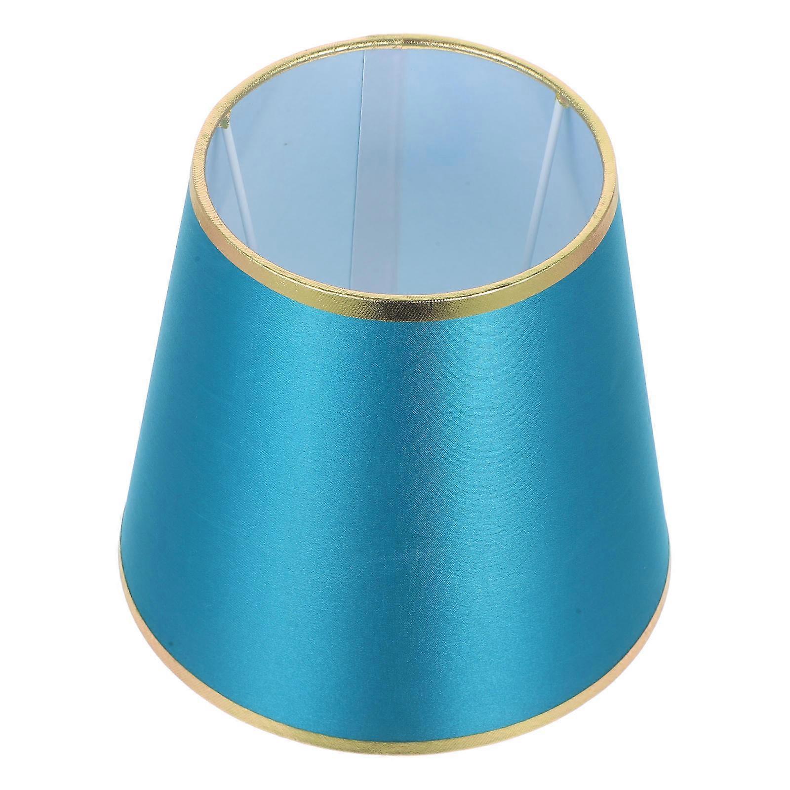 Round Lamp Shade Fabric Lampshade Decorative Cover For Table Lamp Dark Green Simple Design 1 Set