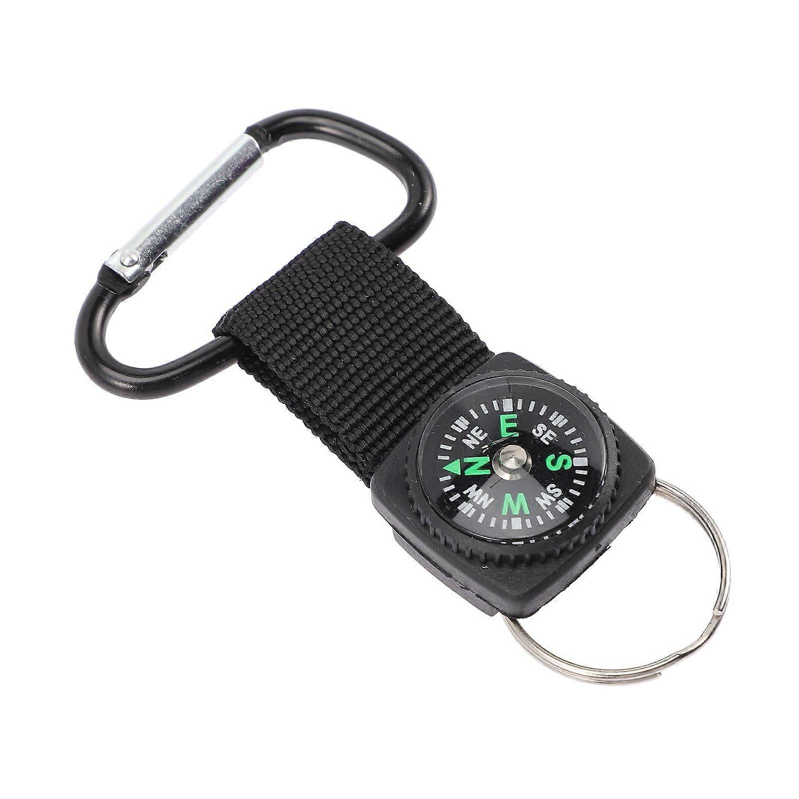 Camping Compass Keychain for Outdoor Adventure Use with 54Pcs Carabiner