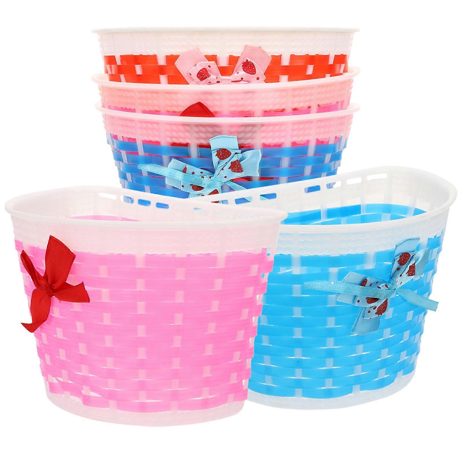 Assorted Color 10 Pcs Bike Storage Basket For Children Designed For Outdoor Cycling With Weather Resistant Functionality And Rectangular Shape