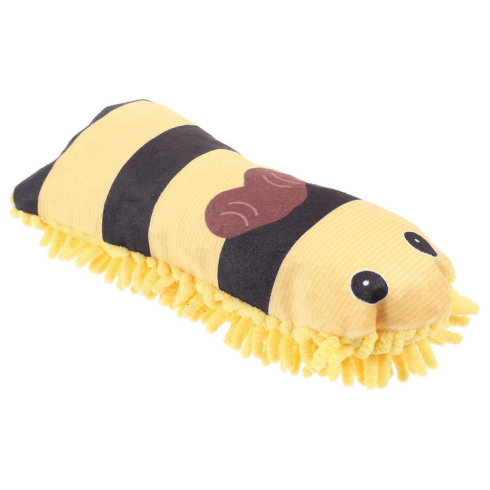 5Pcs Plush Dog Toy for Teeth Cleaning Bee Shaped Interactive Pet Toy