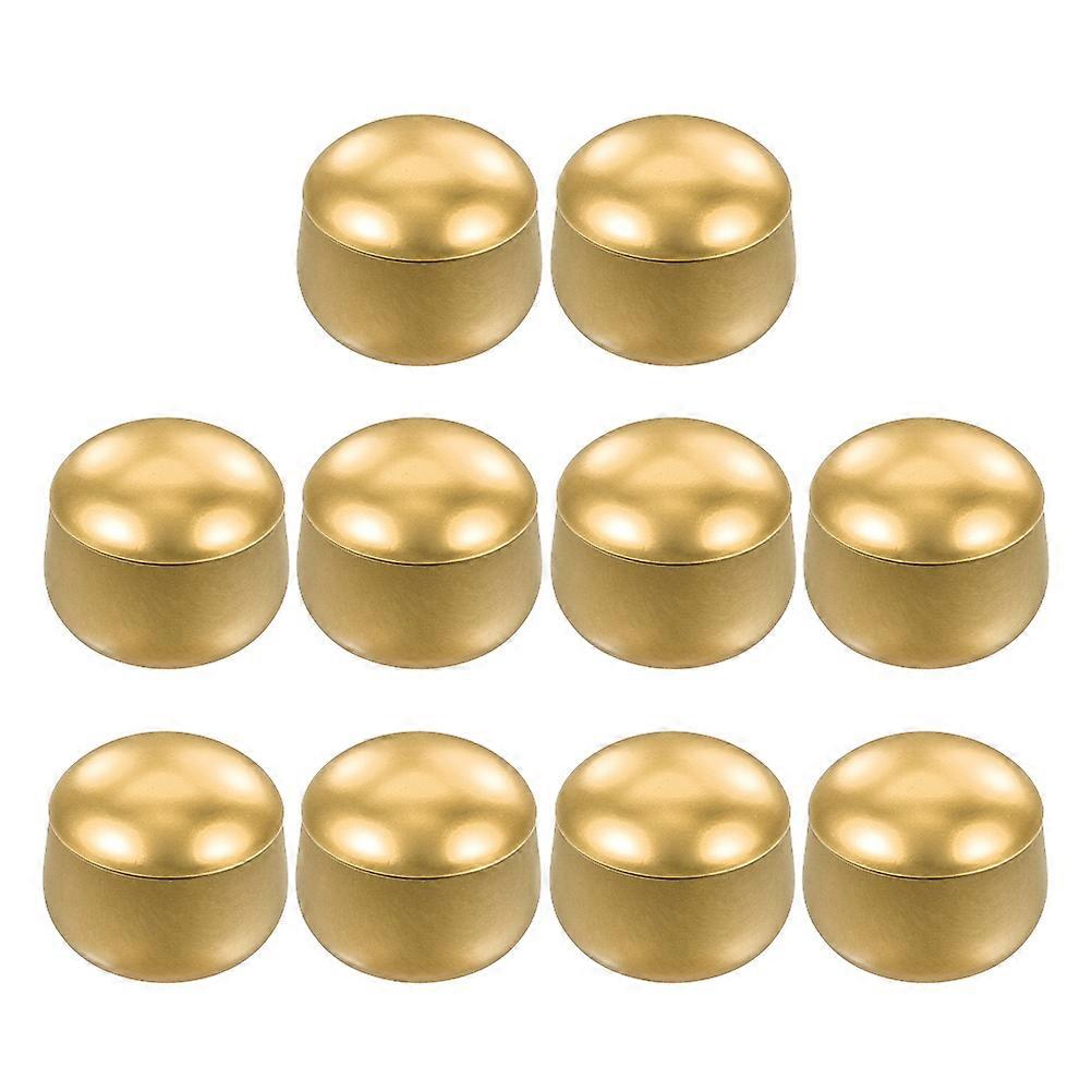 Tea Storage Jar Travel Tea Canister For General Users Airtight Tinplate 10Pcs