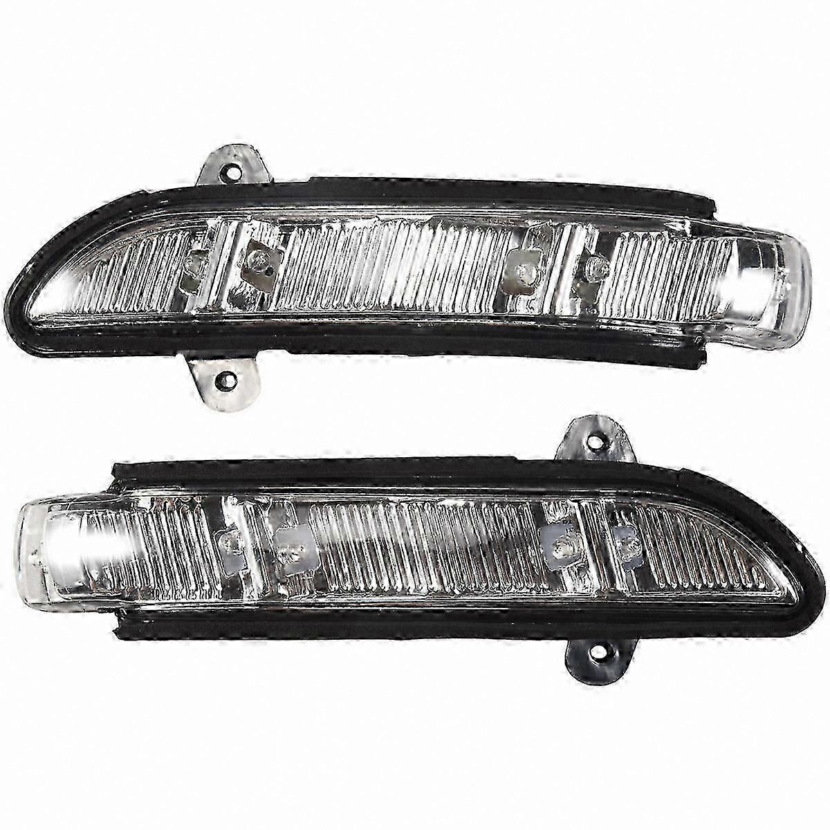 Front Side Mirror Turn Signal Light Pair for W211 W221 Vehicles 2007-2010 LH RH-Compatible Replacement