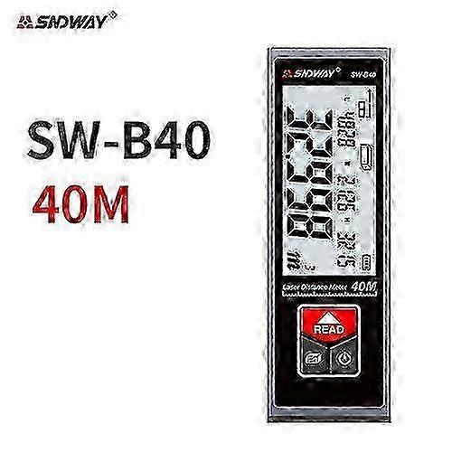 SNDWAY Mini Laser Distance Meter Rechargeable Rangefinder 40M 50M 60M Range Finder Electronic Roulette Trena Tape Measure Tester