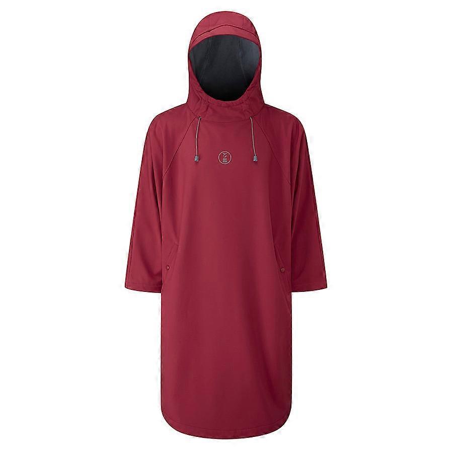 Fourth Element Storm Poncho Burgundy Xsmall