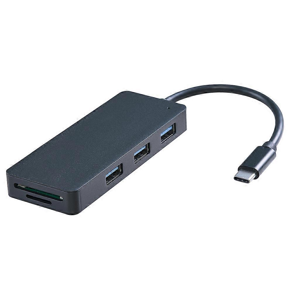 Type USB Hub for Data Transfer 2Pcs Black Compact Adapter