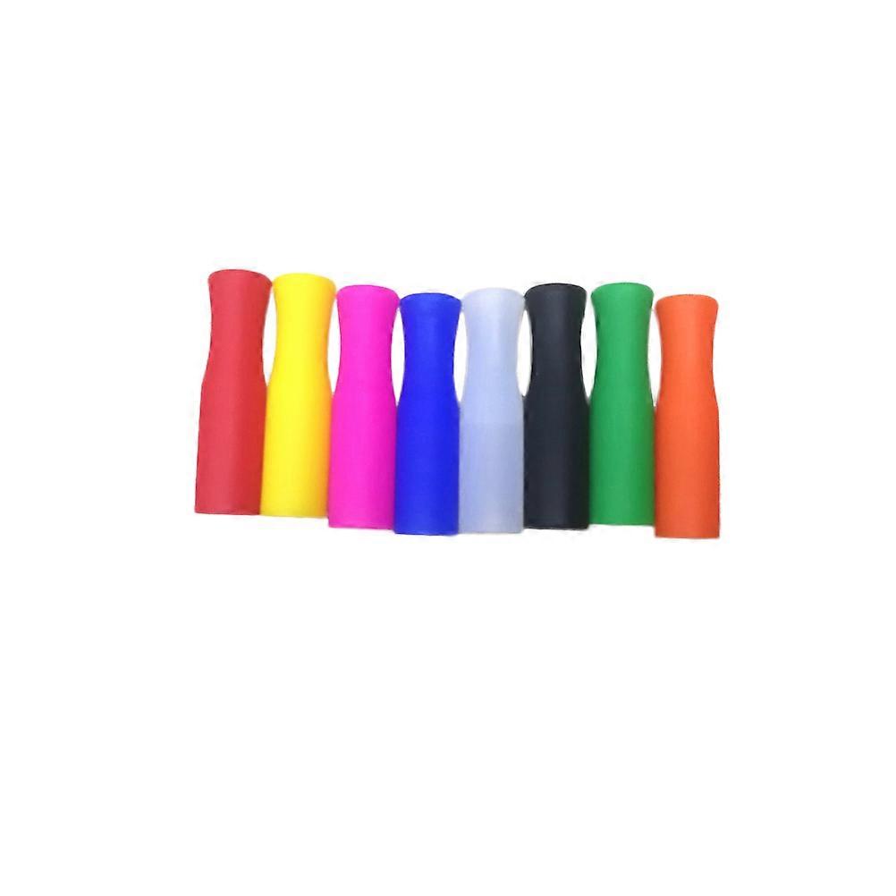 Assorted Color Silicone Straw Tips for Stainless Steel Straws 24Pcs