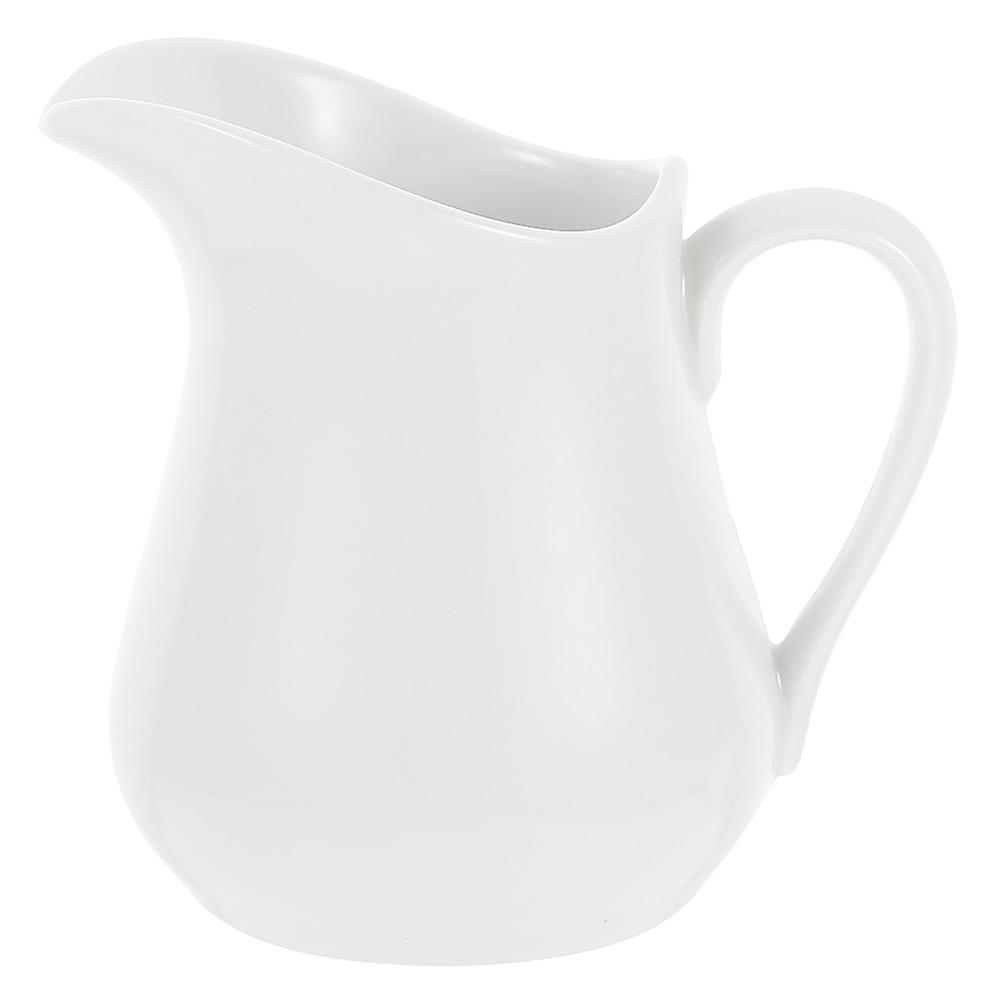 Cappuccino Pitcher Ceramic Milk Jug Sleek Pointed Beak Design Home Use 1Pcs