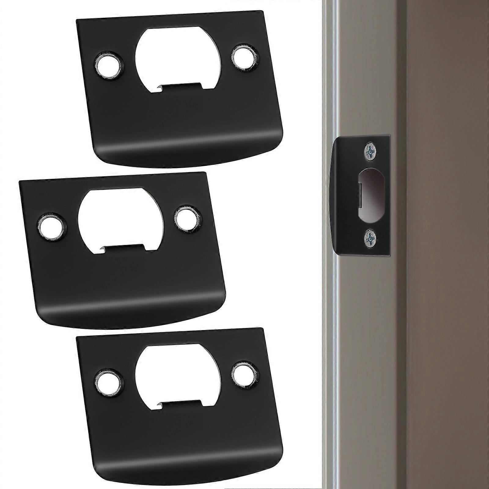 Stainless Steel Deadbolt Strike Plate For Door Locking System Security And Stability 16 Pcs Tool For Home And Business