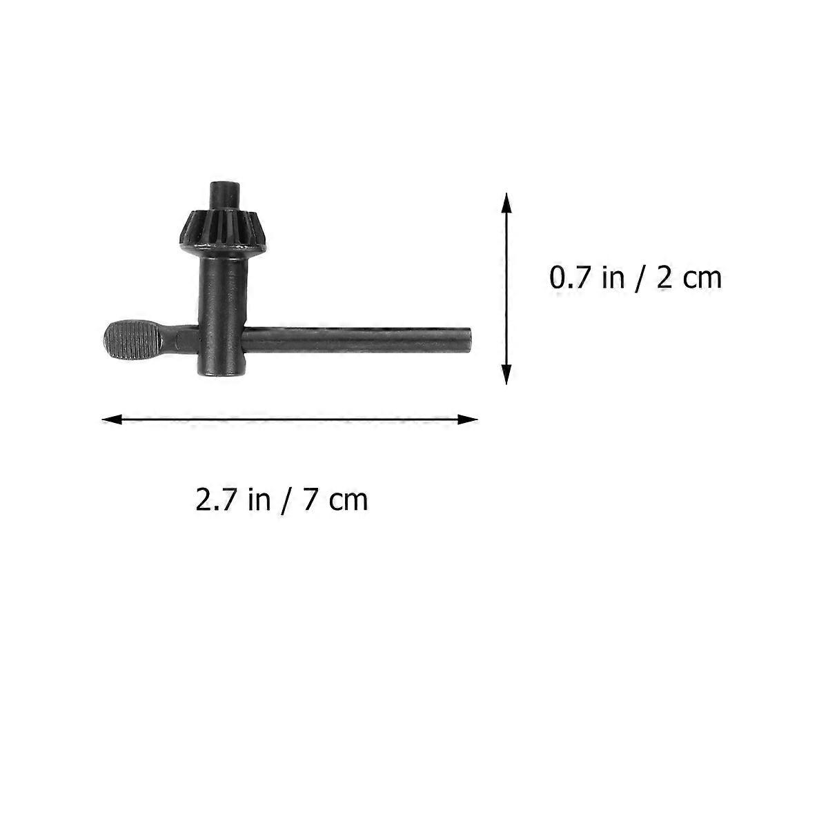 Three-Jaw Hand Drill Key Drill Chuck Wrench for Home Use 4Pcs Black