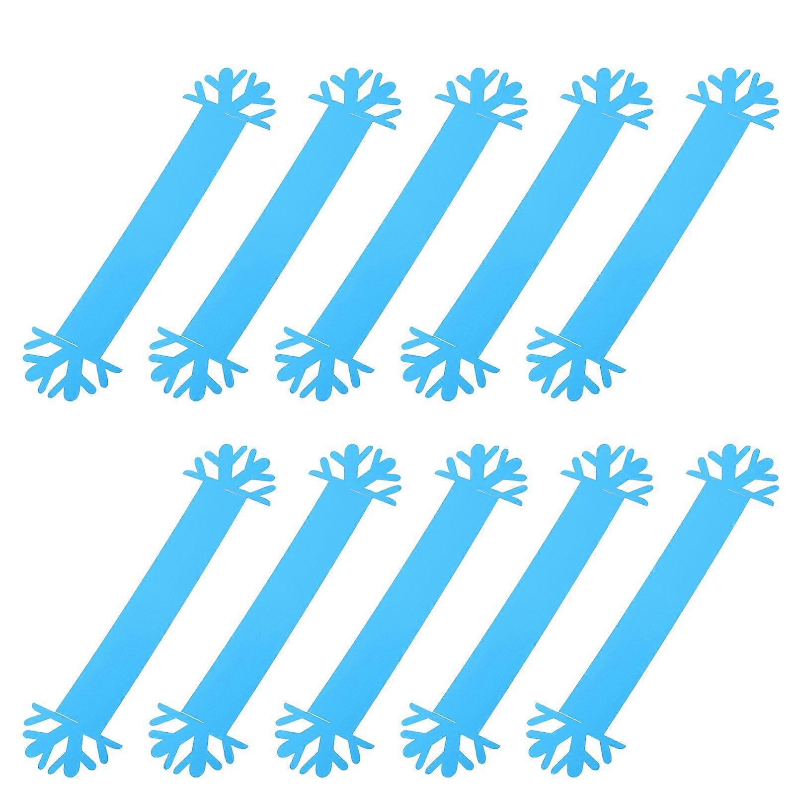 Blue Napkin Clasps for Decor 120Pcs Unique Snowflake Napkin Adornments