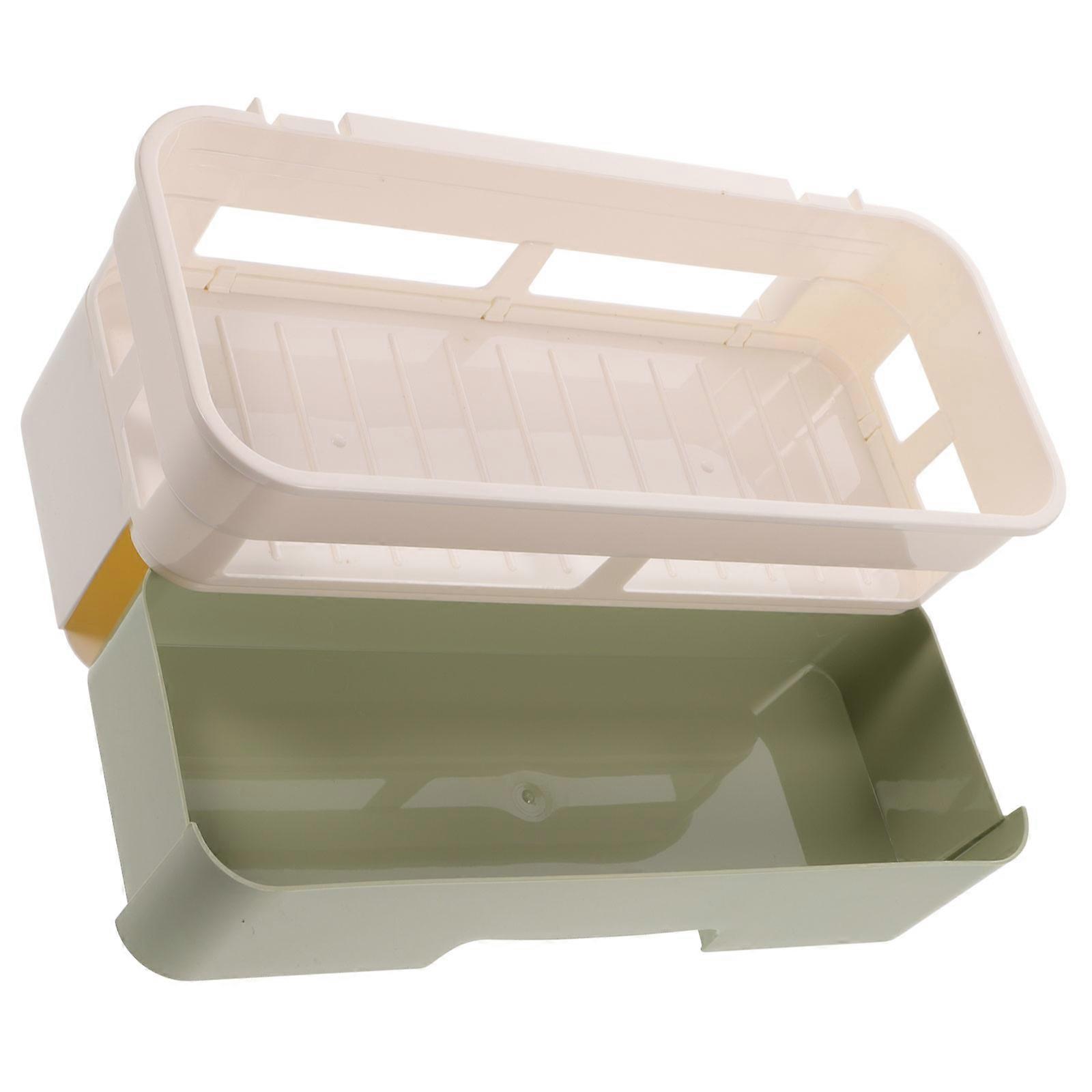 Hanging Shelf For Bathroom Multifunction Rack Drill Free Toiletries Organizer Assorted Color 30 6X13 5X12 6Cm Waterproof 1Set