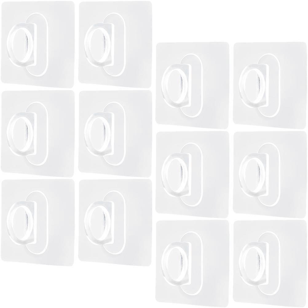 Adhesive Wall Hooks for Spray Bottle Holder 120Pcs Clear Plastic Hooks