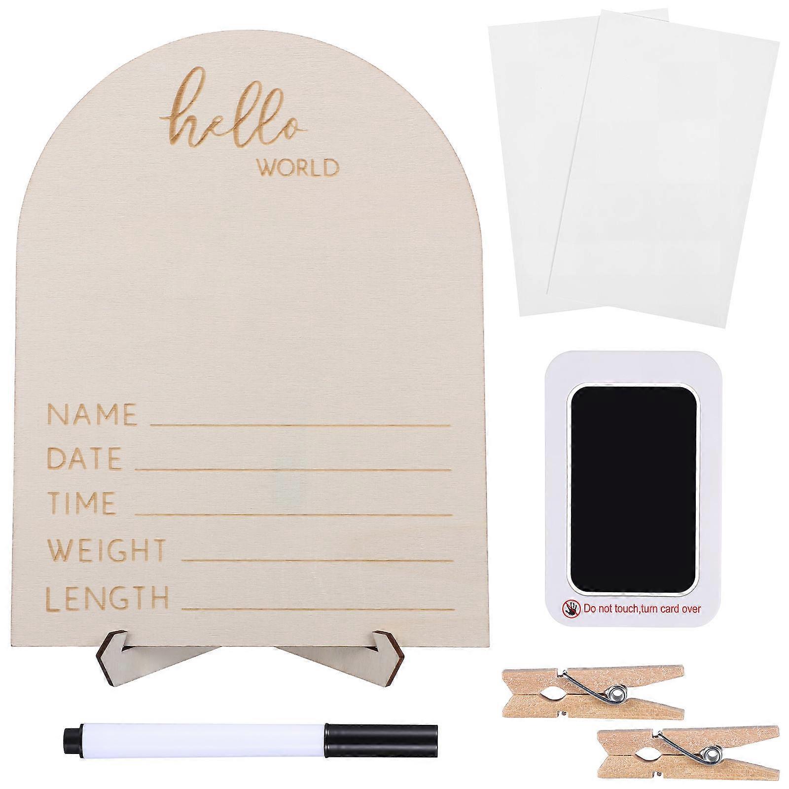 Nursery Decor Baby Picture Frame Wooden Sonogram Frame 4Pcs Set