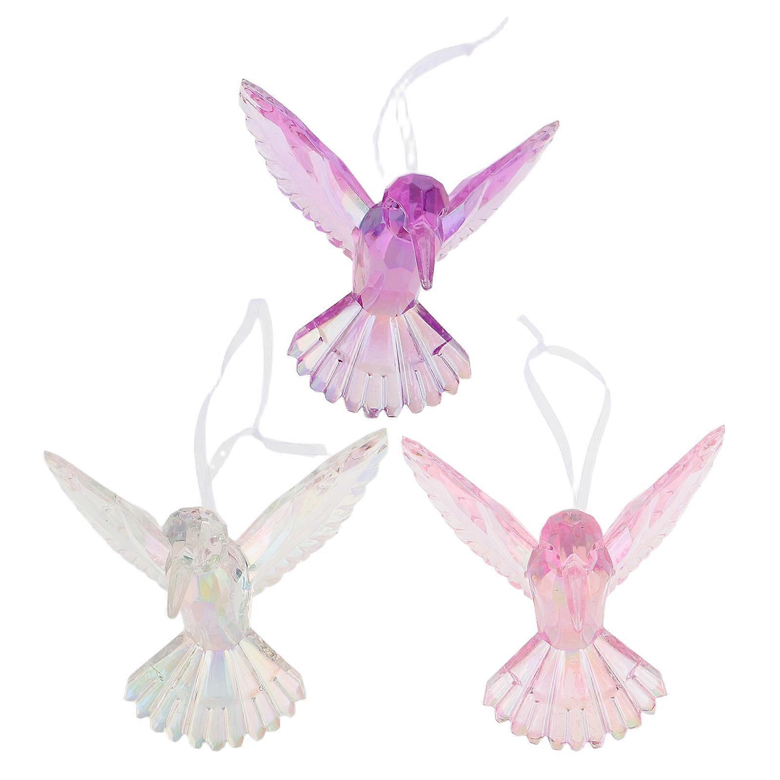 Hummingbird Decor Acrylic Suncatcher for Window Hanging 9Pcs Pack