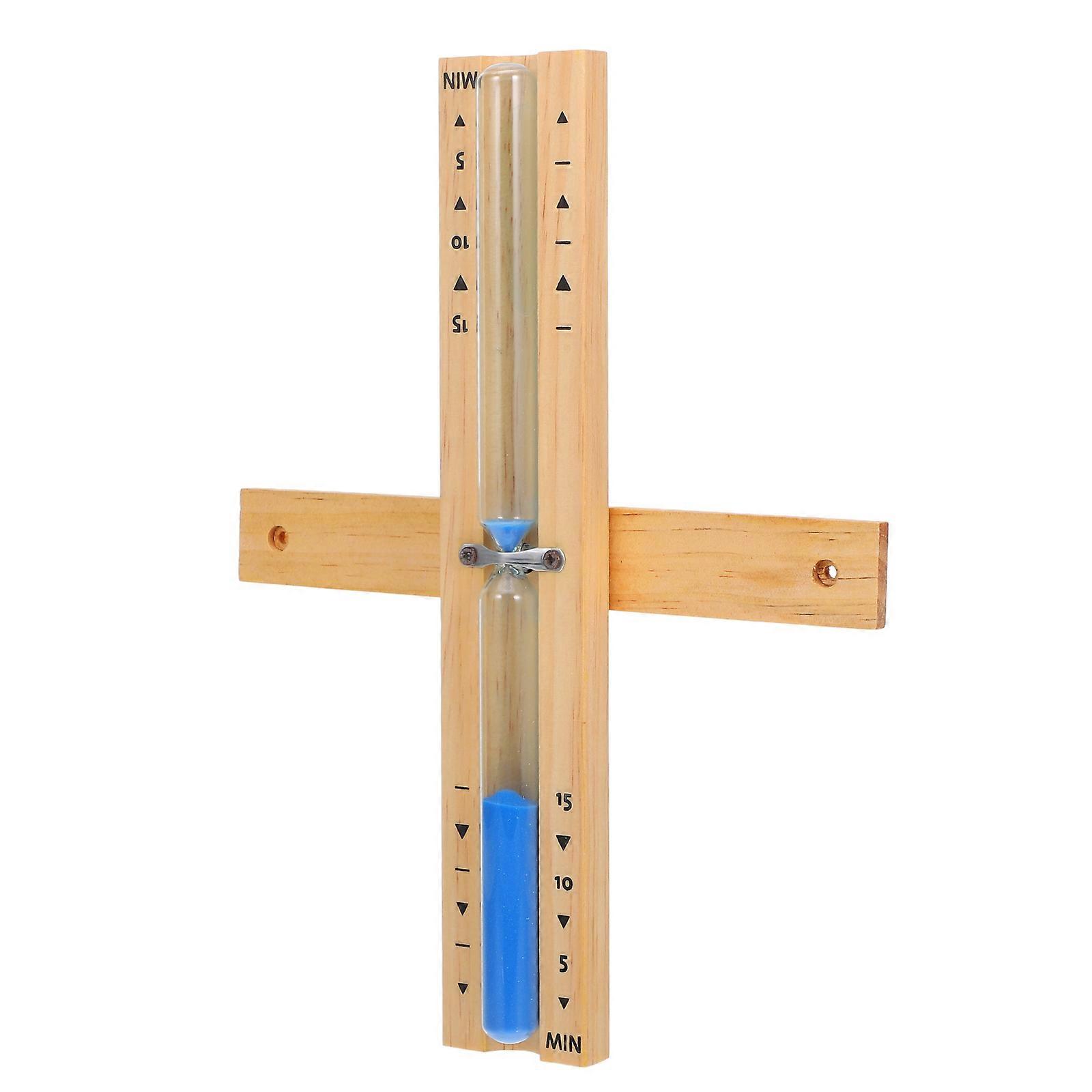 Sauna Hourglass Timer Wooden Hourglass 2Pcs Durable Glass Timer for Sauna