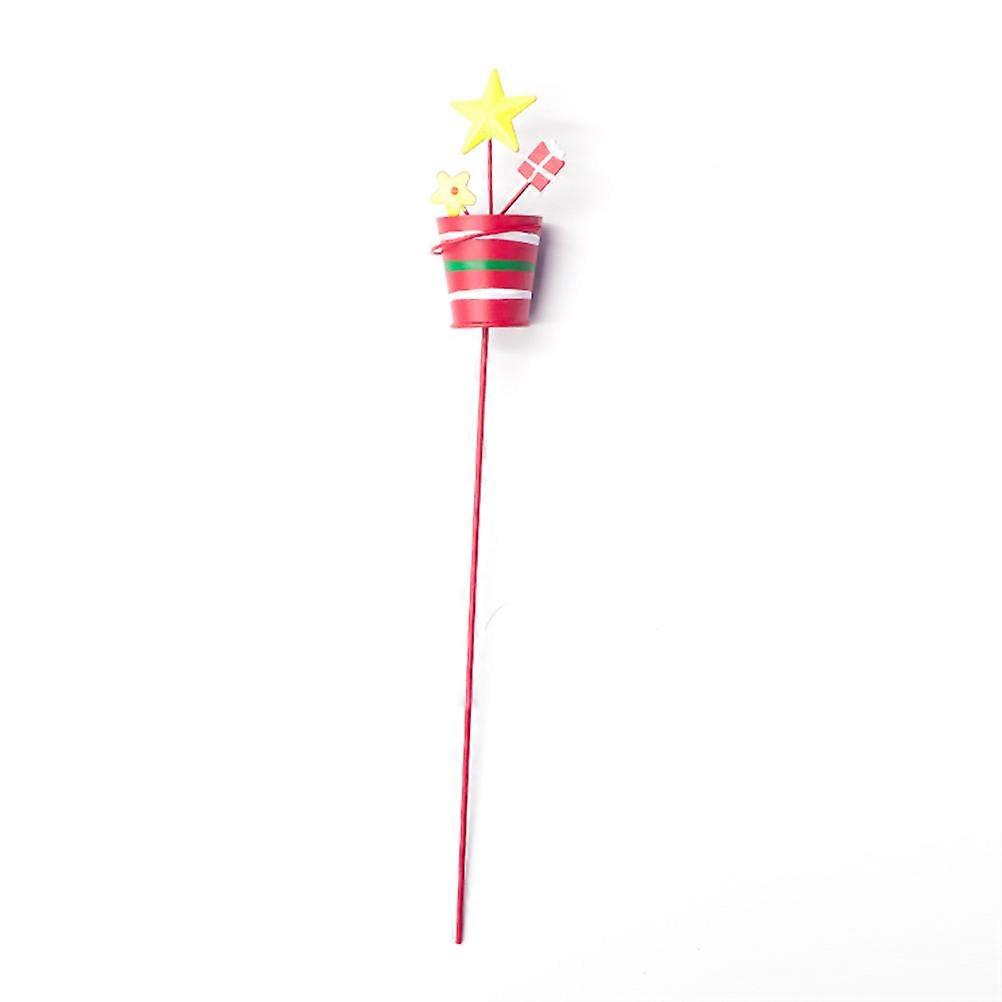 Christmas Twig Iron Kettle Bucket for Decoration 3Pcs Assorted