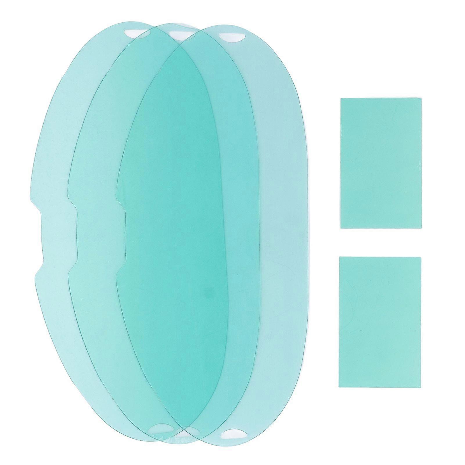 5PCS Large Viewing Screen Replacement Lens Compression Resistance PC Welding Replacement Lens for Welder