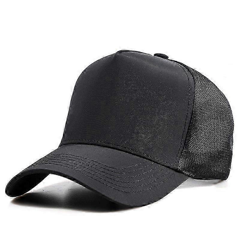 Trucker Hat Foam Mesh Baseball Cap Adjustable Snapback Solid Plain Men Hats Flat